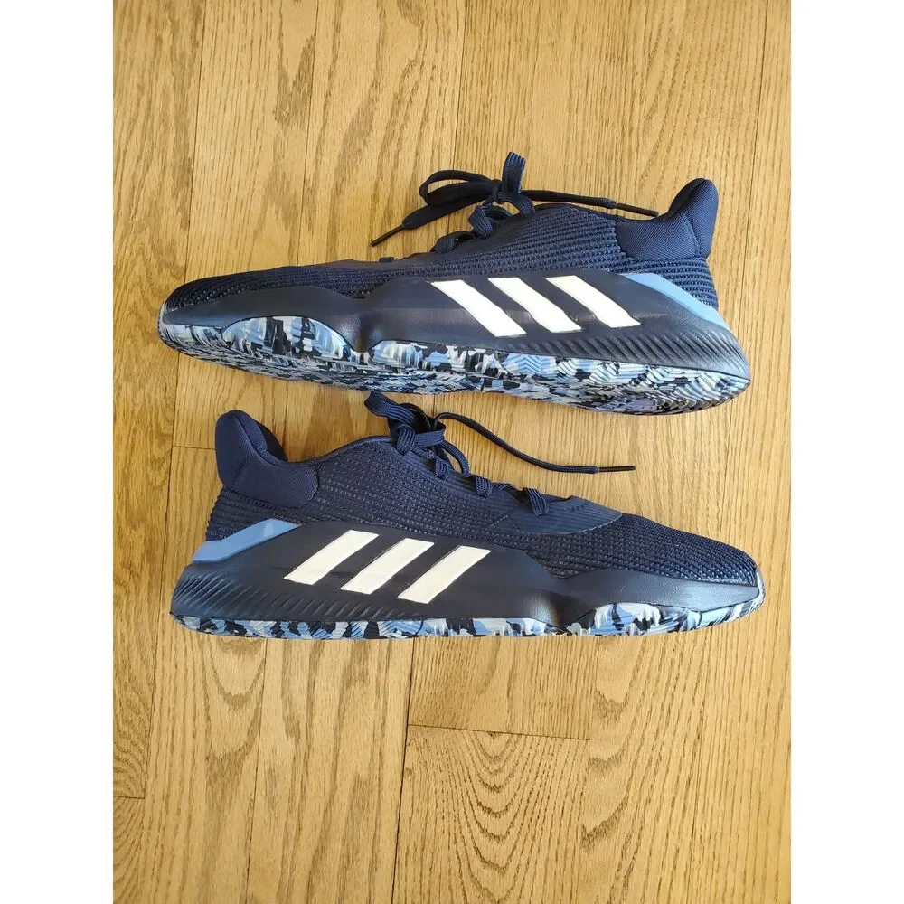 Adidas Mens 14 Pro Bounce 2019 Low Mens Basketball Shoes F97286 Navy/White VGUC